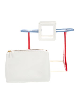 Staud PVC Top Handle Bag