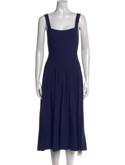 Staud Square Neckline Midi Length Dress