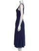 Staud Square Neckline Midi Length Dress