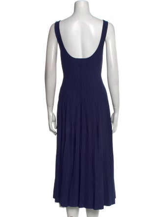 Staud Square Neckline Midi Length Dress