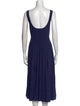 Staud Square Neckline Midi Length Dress