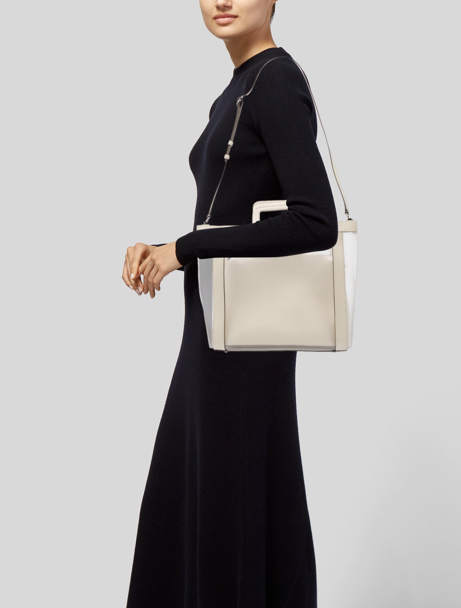 Staud Leather Top Handle Bag