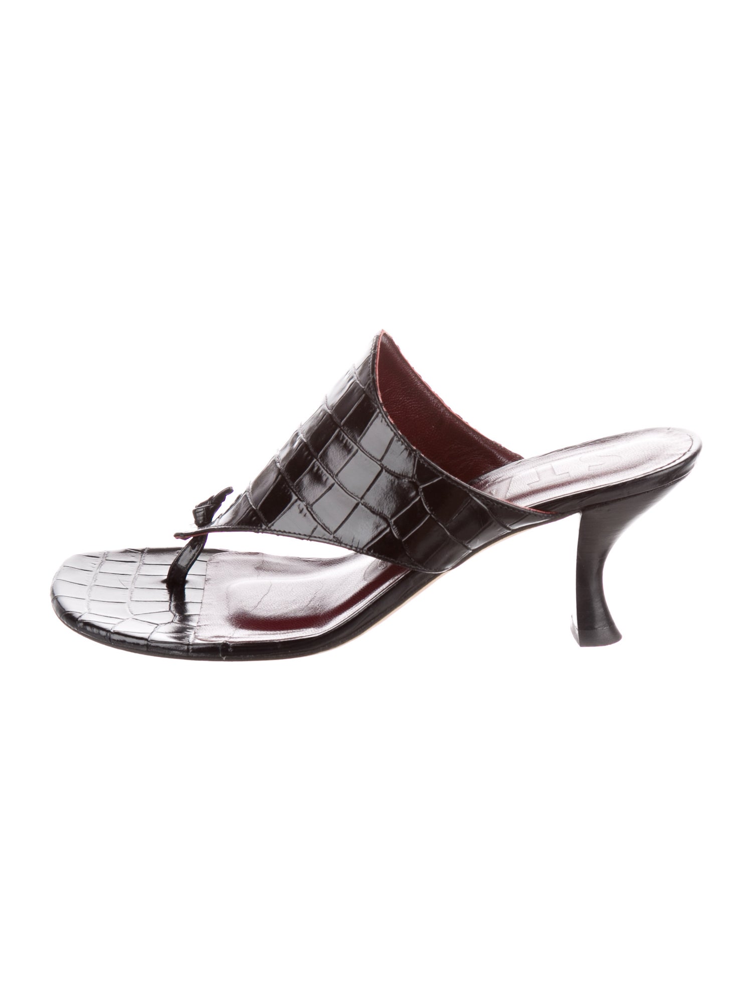 Staud Leather Flip Flops