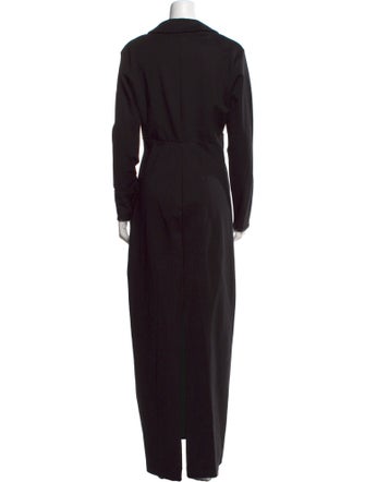 Staud V-Neck Long Dress