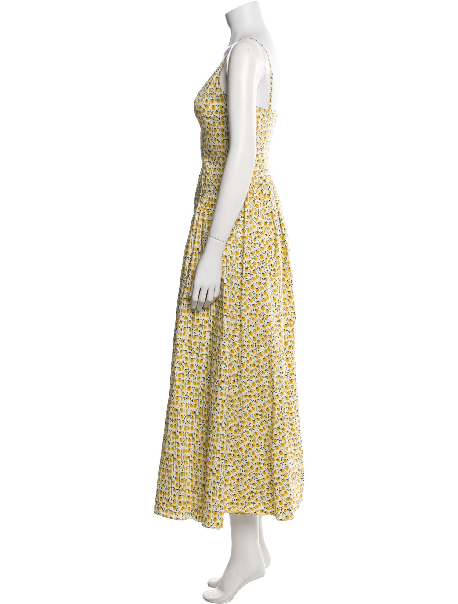 Staud Printed Long Dress