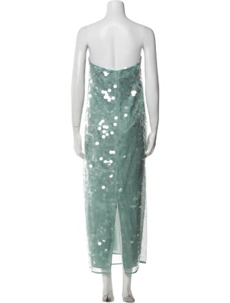 Staud Strapless Midi Length Dress