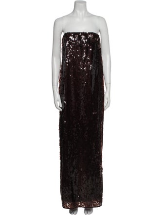 Staud Printed Long Dress