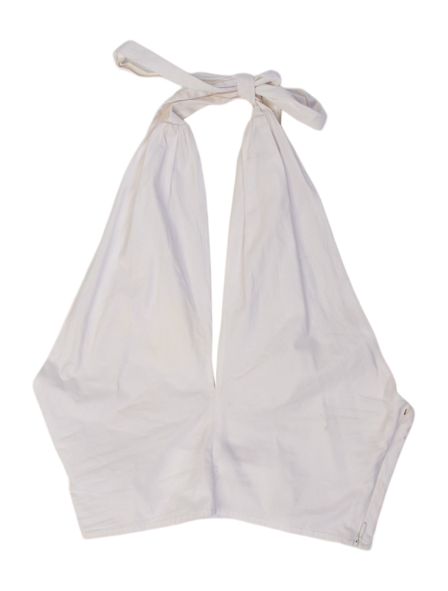 Staud Halterneck Sleeveless Crop Top