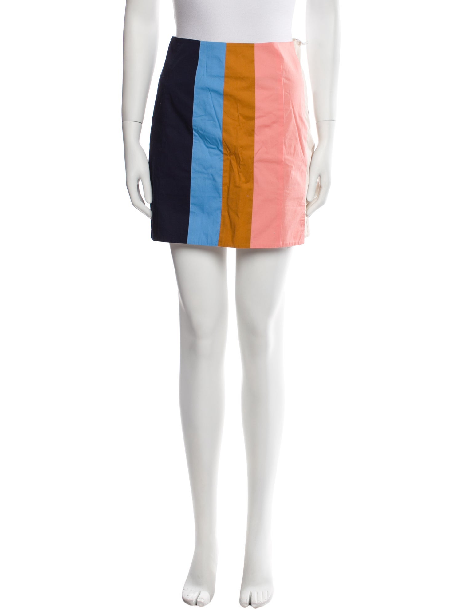 Staud Colorblock Pattern Mini Skirt w/ Tags