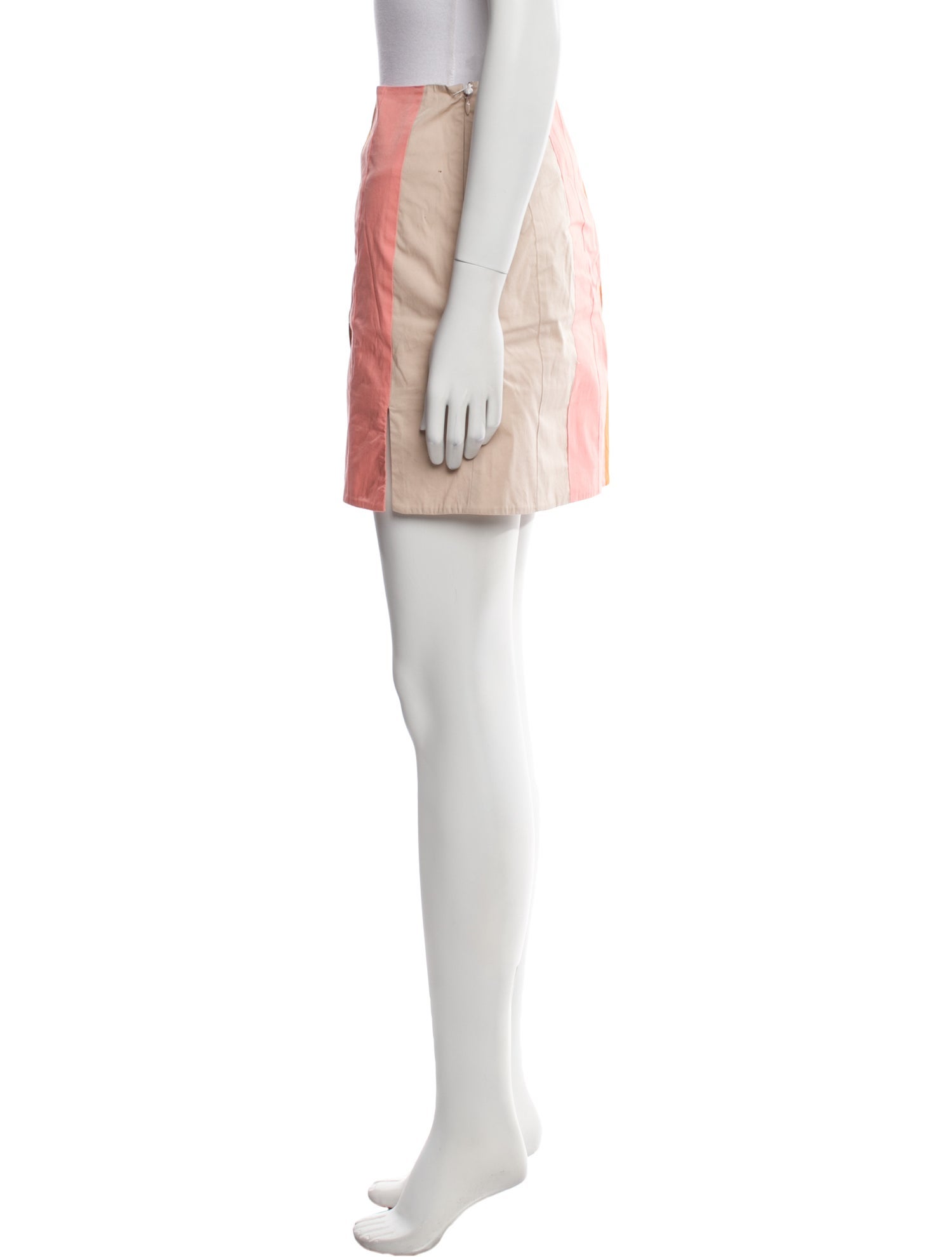 Staud Colorblock Pattern Mini Skirt w/ Tags