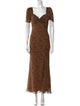 Staud Animal Print Long Dress