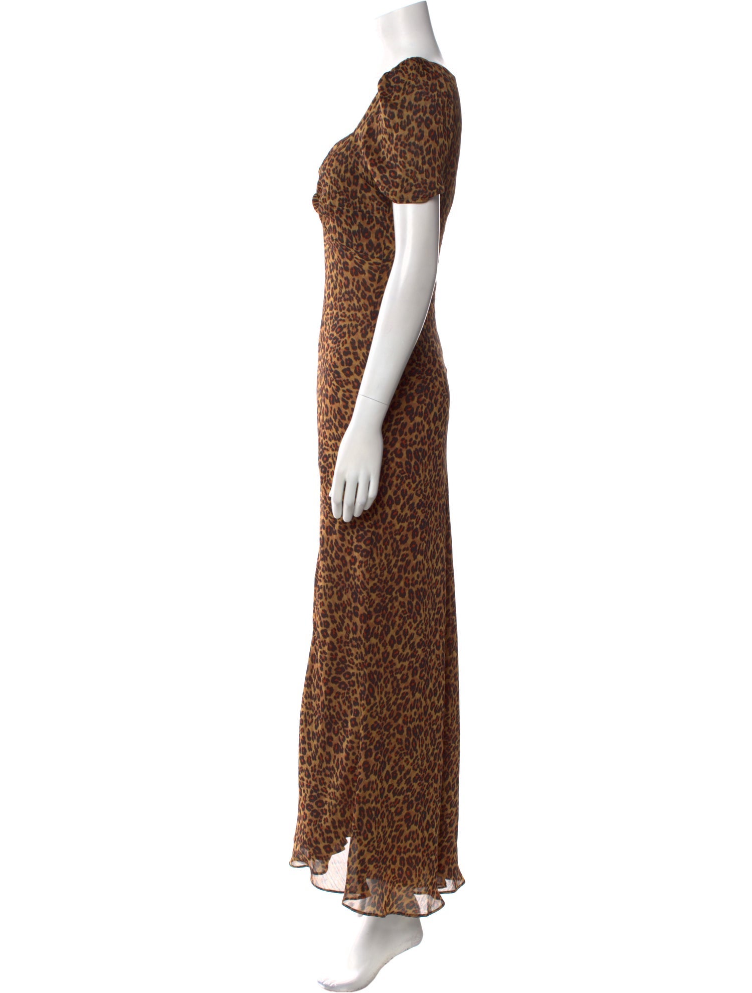 Staud Animal Print Long Dress