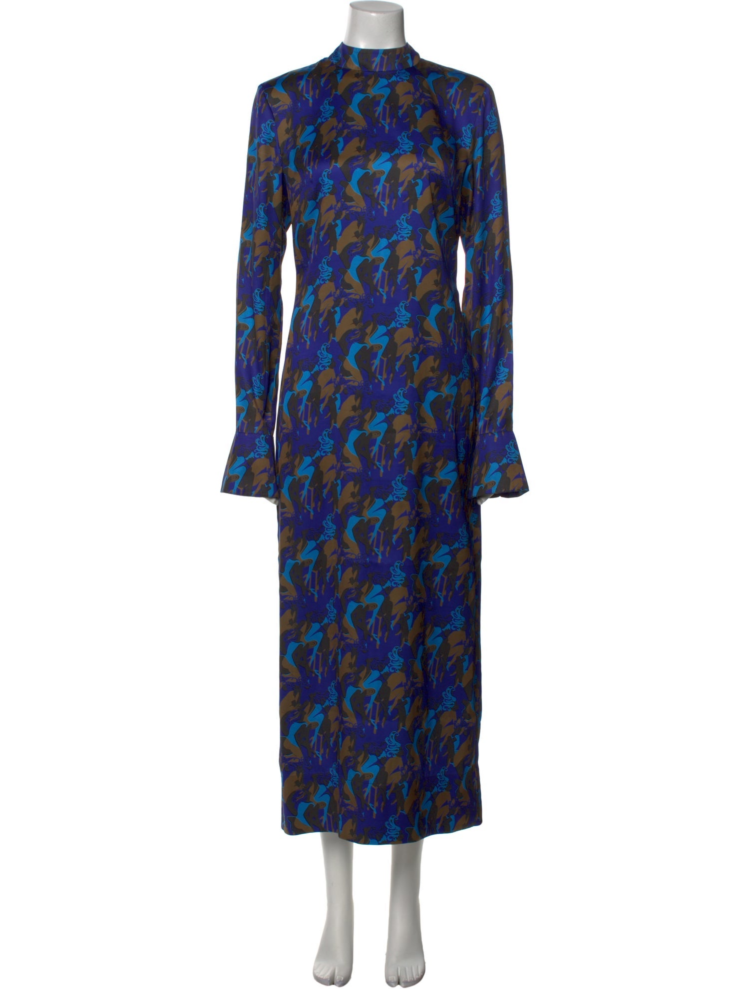 Staud Floral Print Long Dress