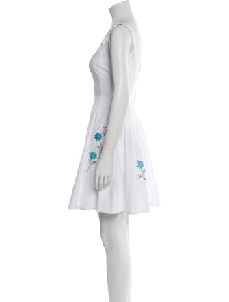 Staud Square Neckline Mini Dress