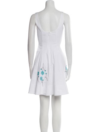 Staud Square Neckline Mini Dress