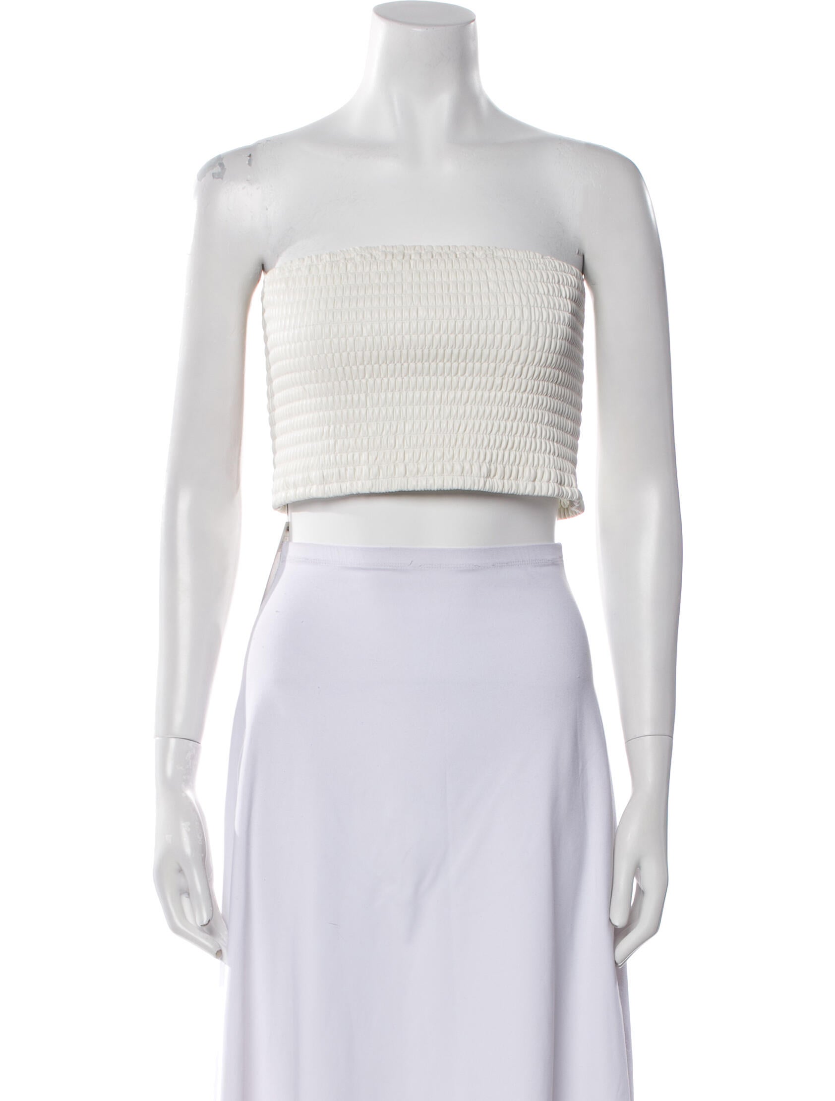 Staud Strapless Crop Top