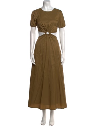 Staud Crew Neck Long Dress