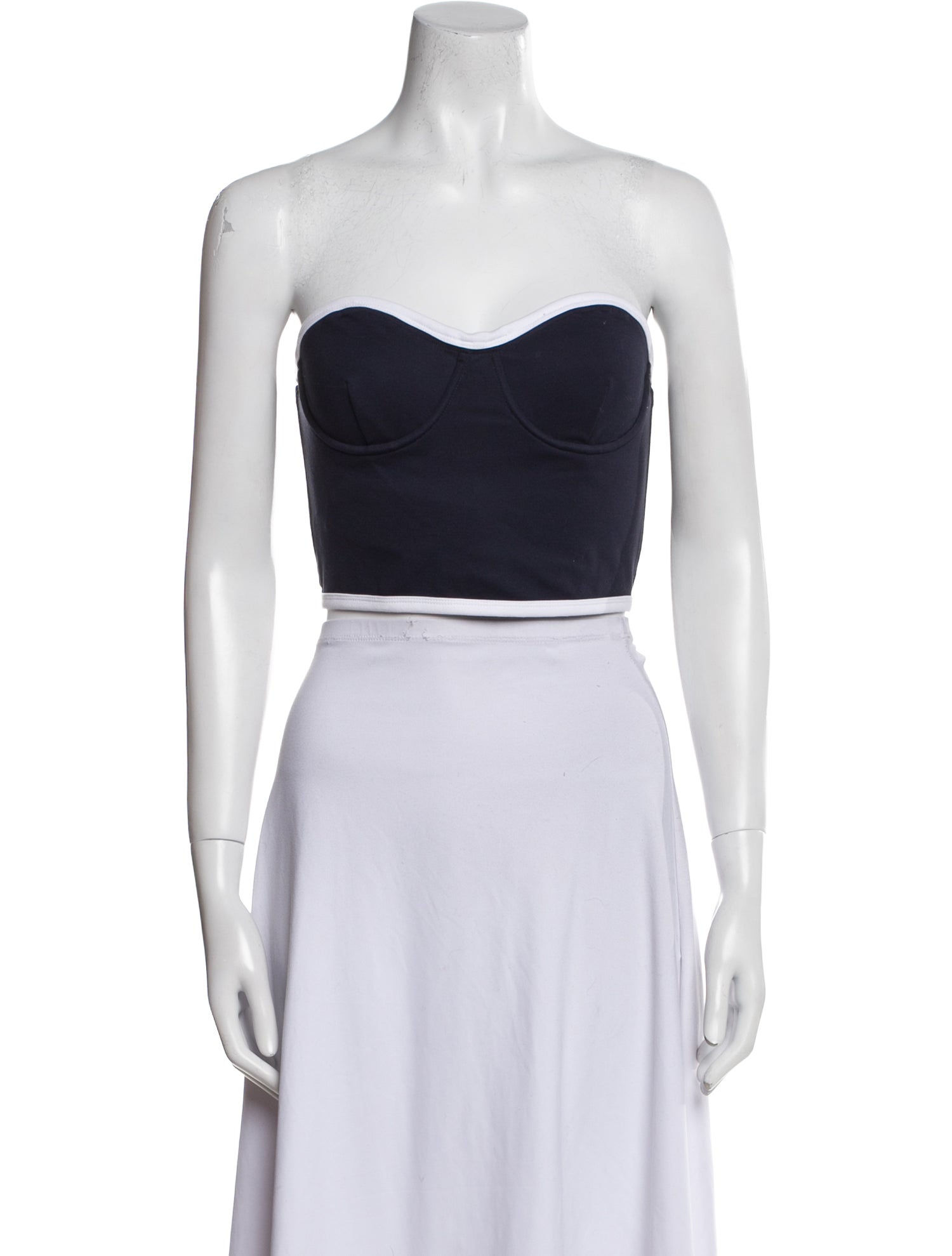 Staud Strapless Crop Top