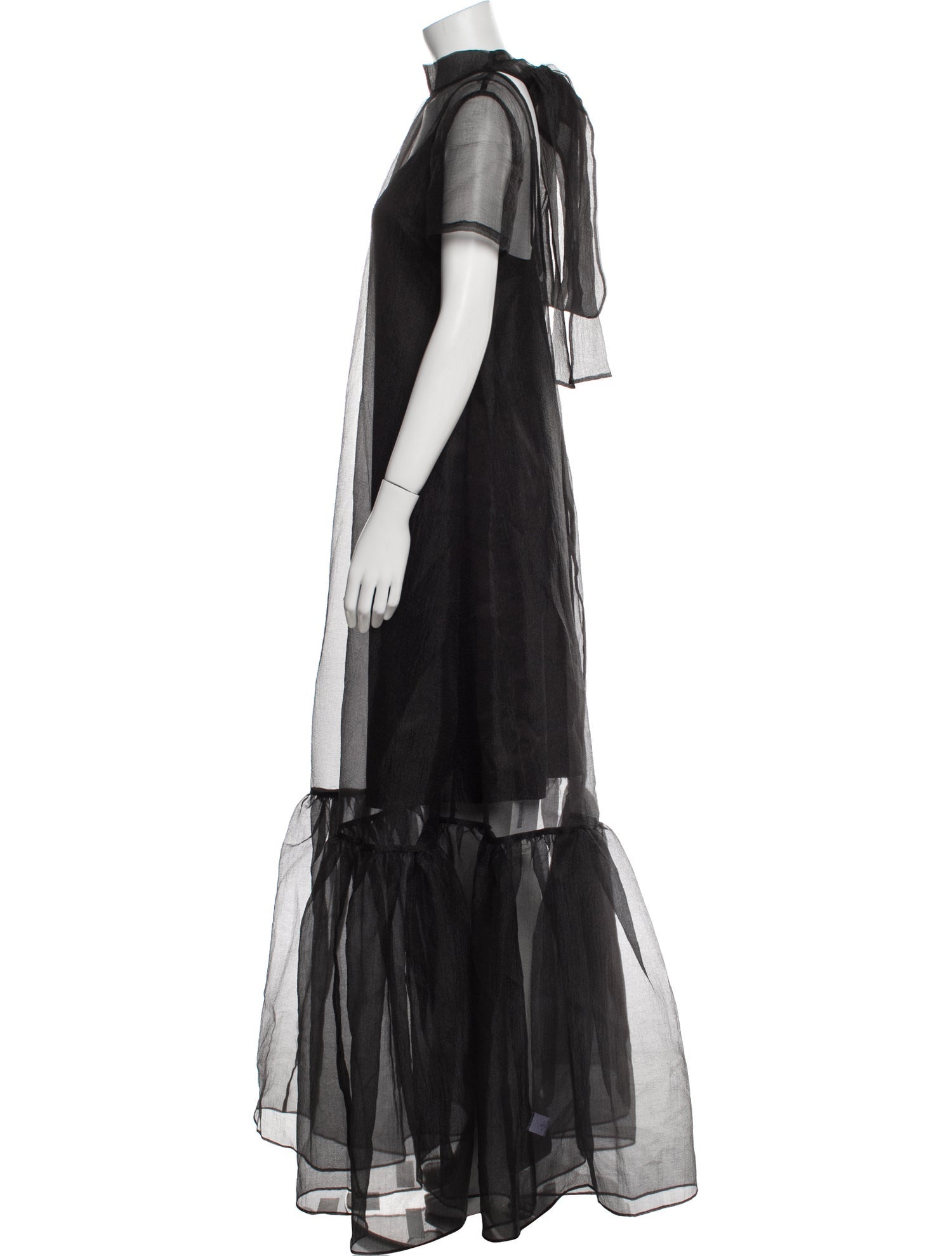 Staud Mock Neck Mini Dress