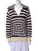 Staud Striped Open Front Sweater