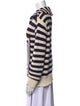 Staud Striped Open Front Sweater