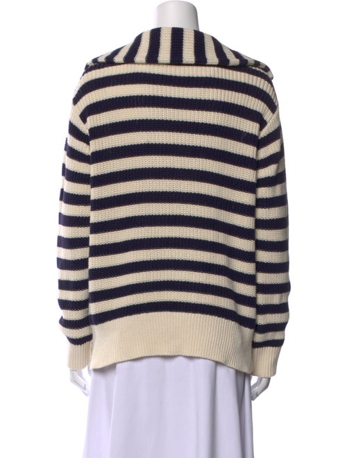 Staud Striped Open Front Sweater