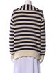 Staud Striped Open Front Sweater
