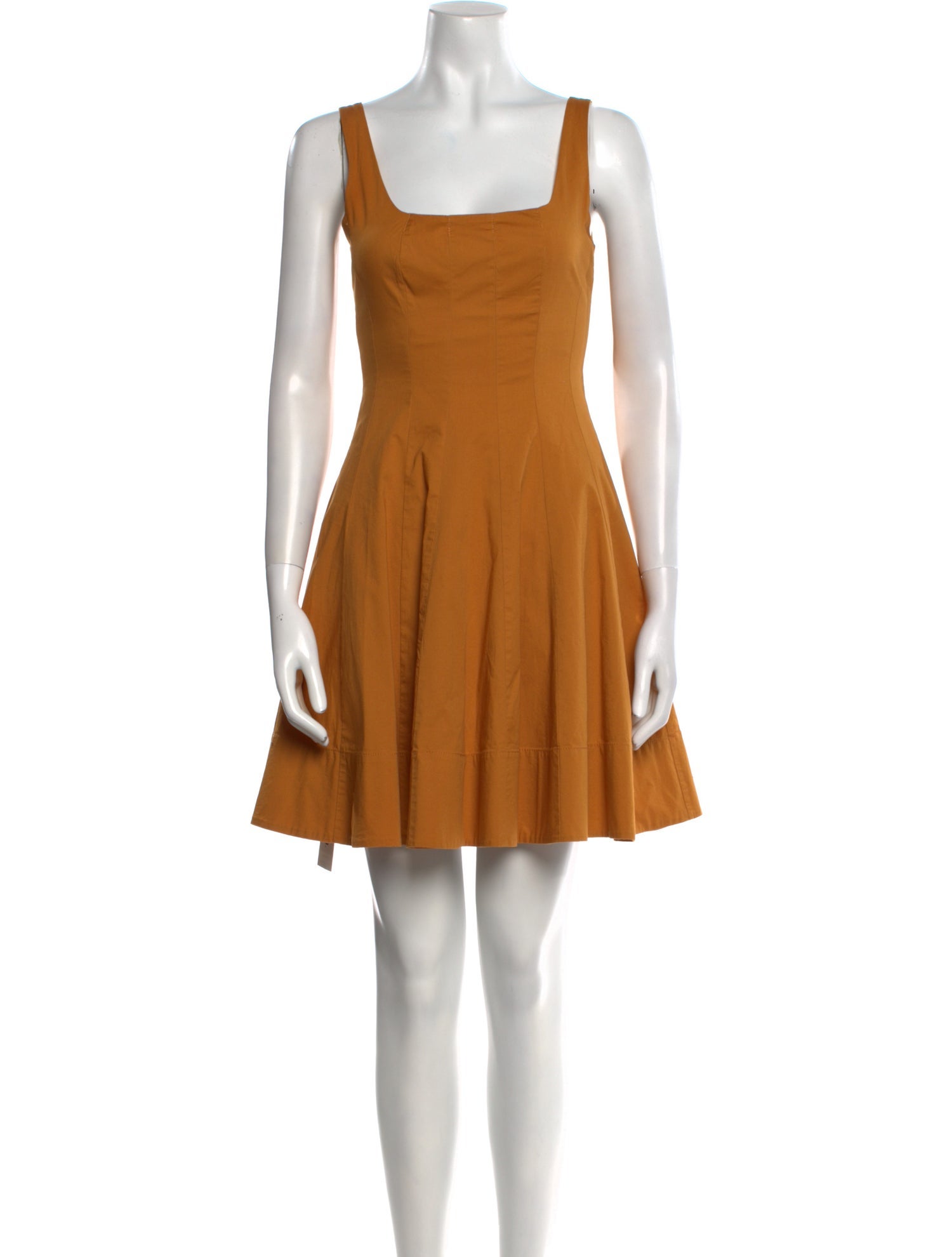 Staud Square Neckline Mini Dress