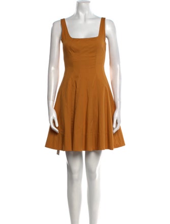 Staud Square Neckline Mini Dress