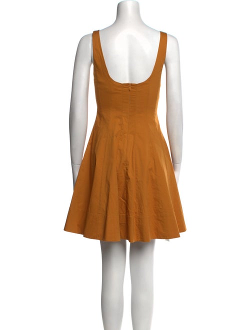 Staud Square Neckline Mini Dress