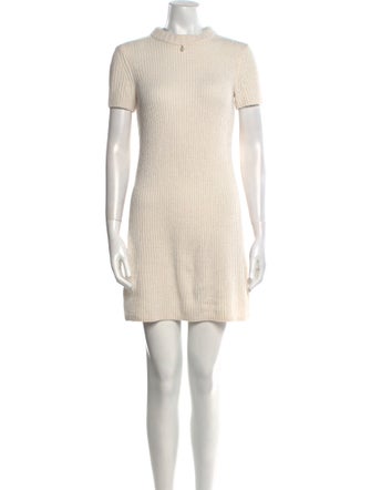 Staud Mock Neck Mini Dress