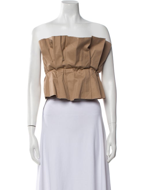Staud Strapless Crop Top