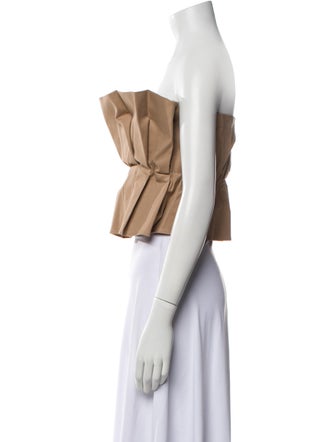 Staud Strapless Crop Top