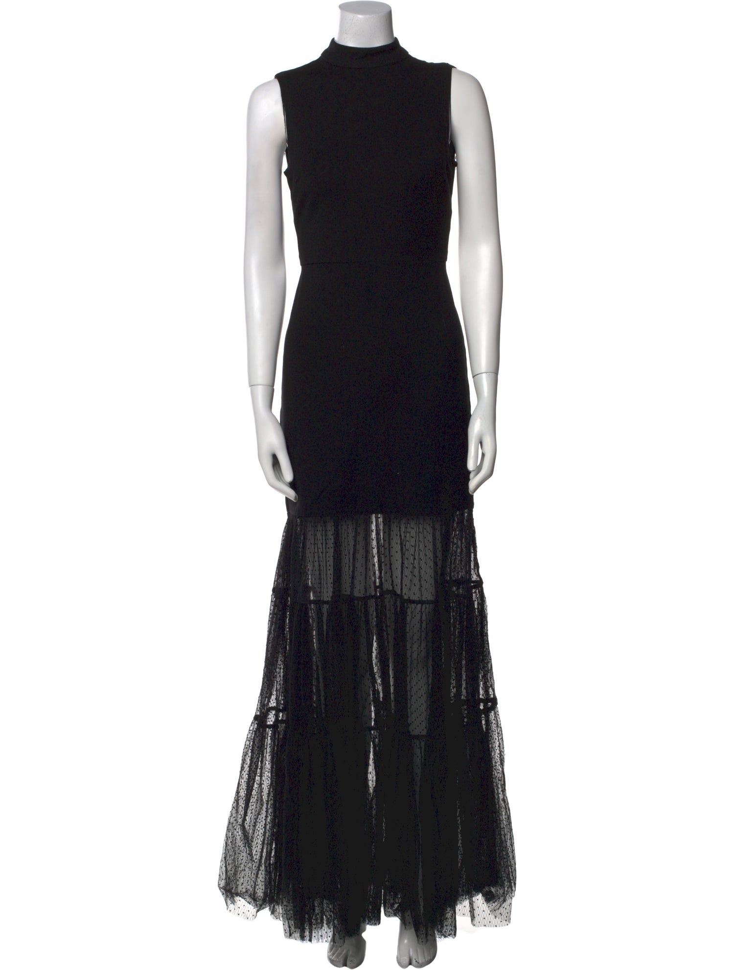 Staud Mock Neck Long Dress