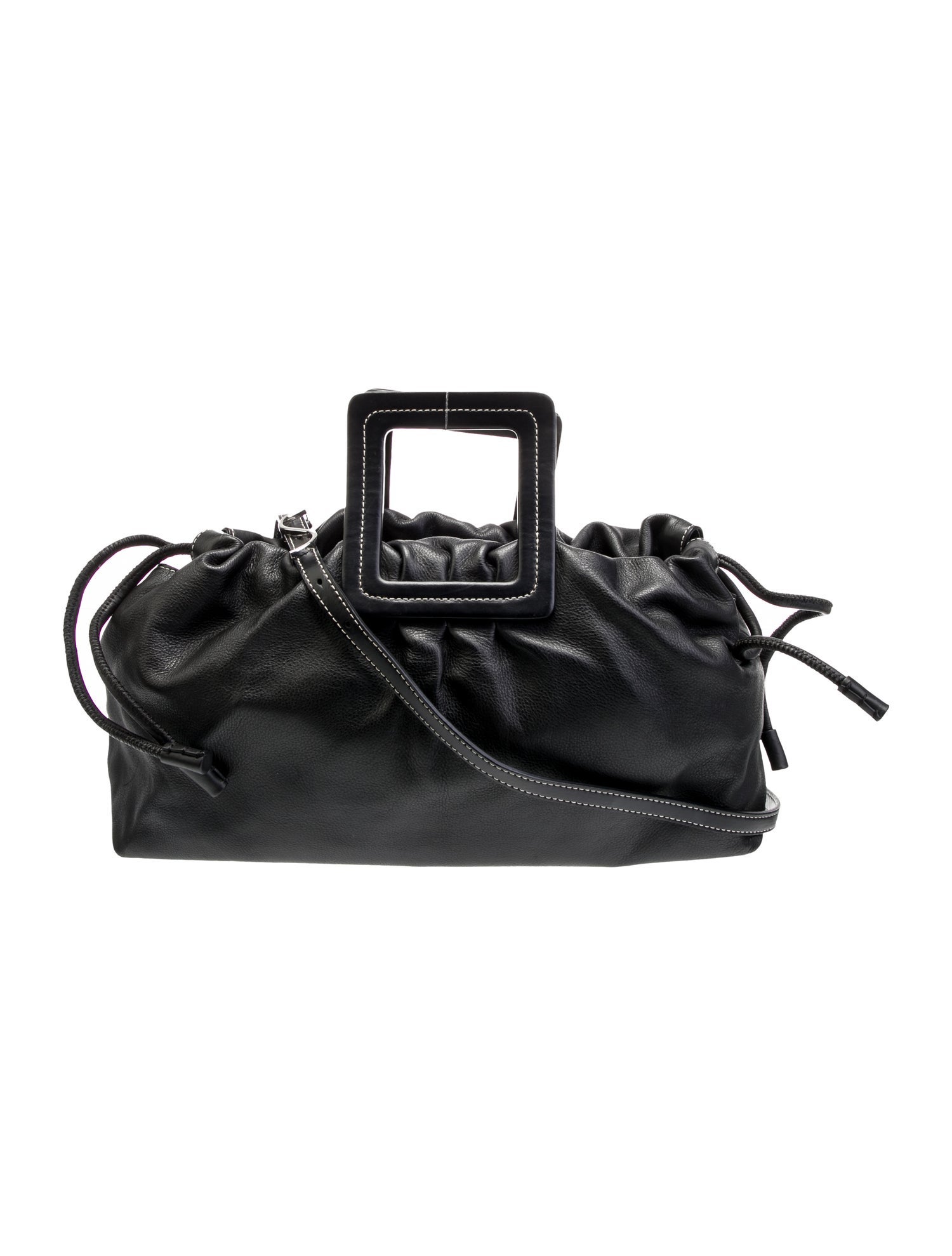 Staud Leather Top Handle Bag