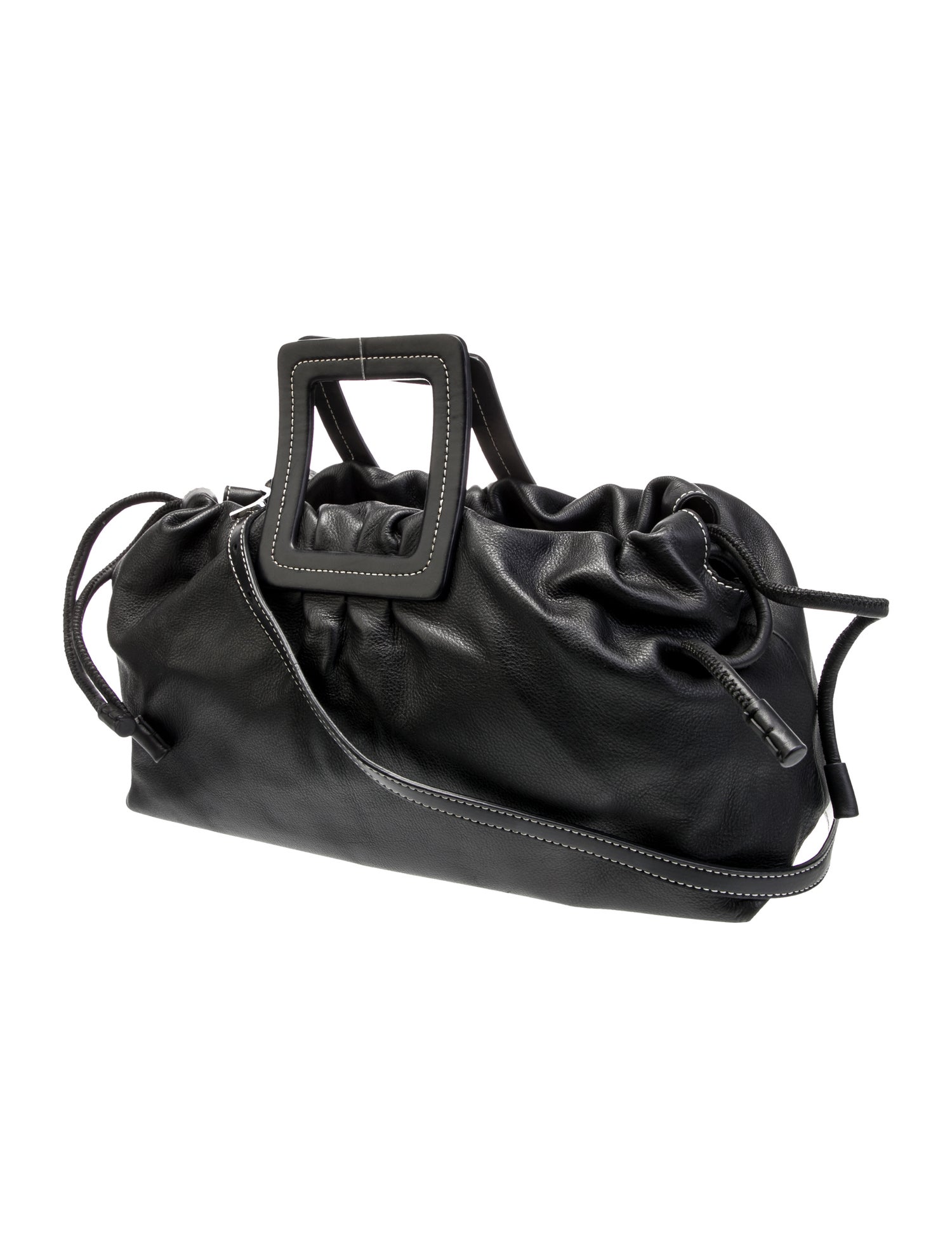 Staud Leather Top Handle Bag