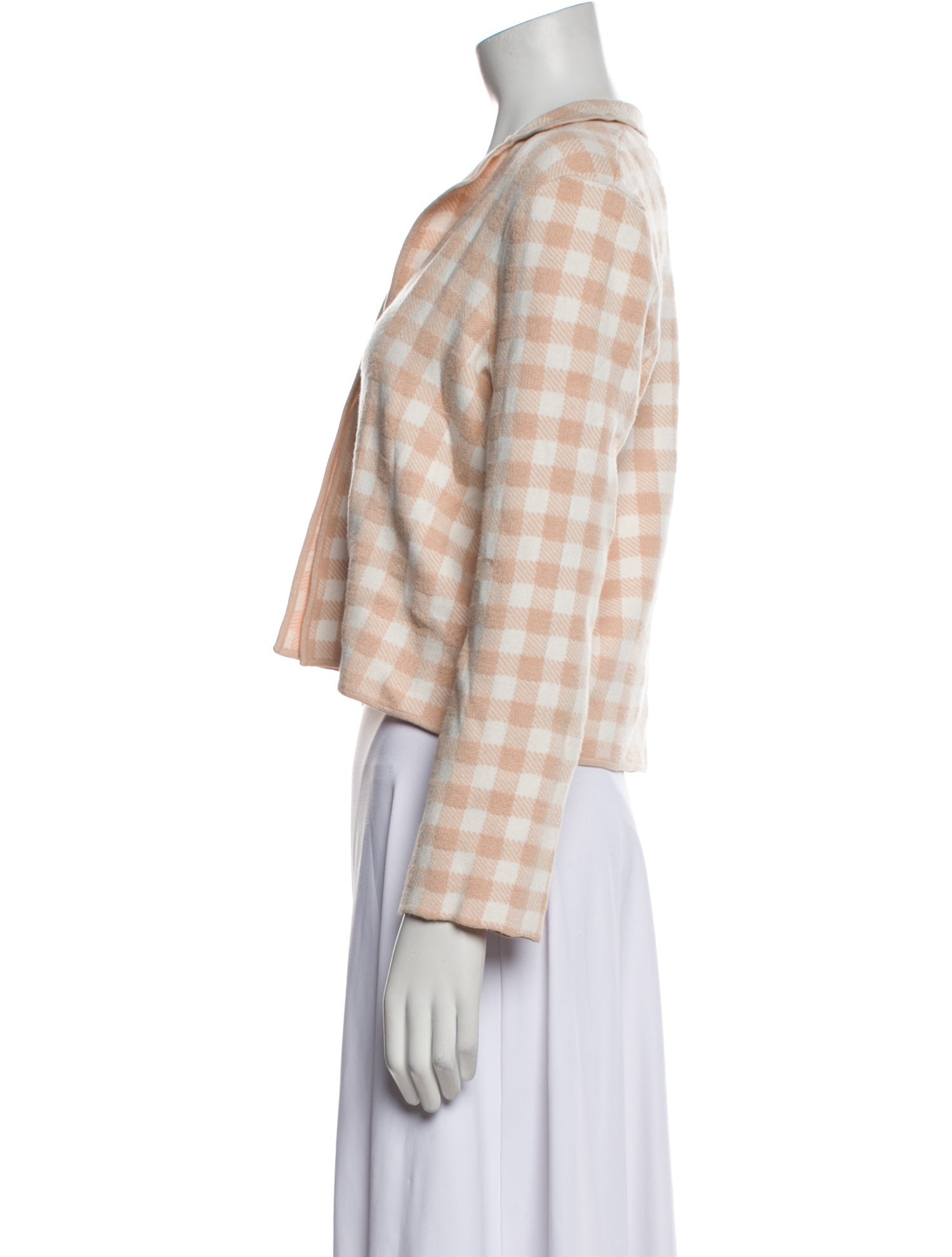 Staud Plaid Print Blazer