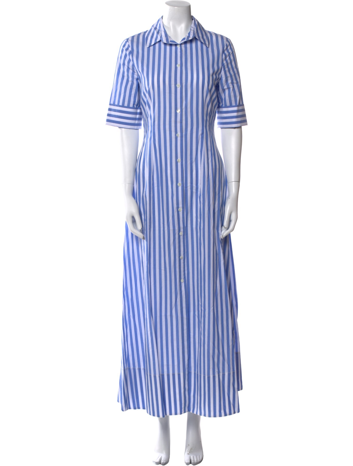 Staud Striped Long Dress