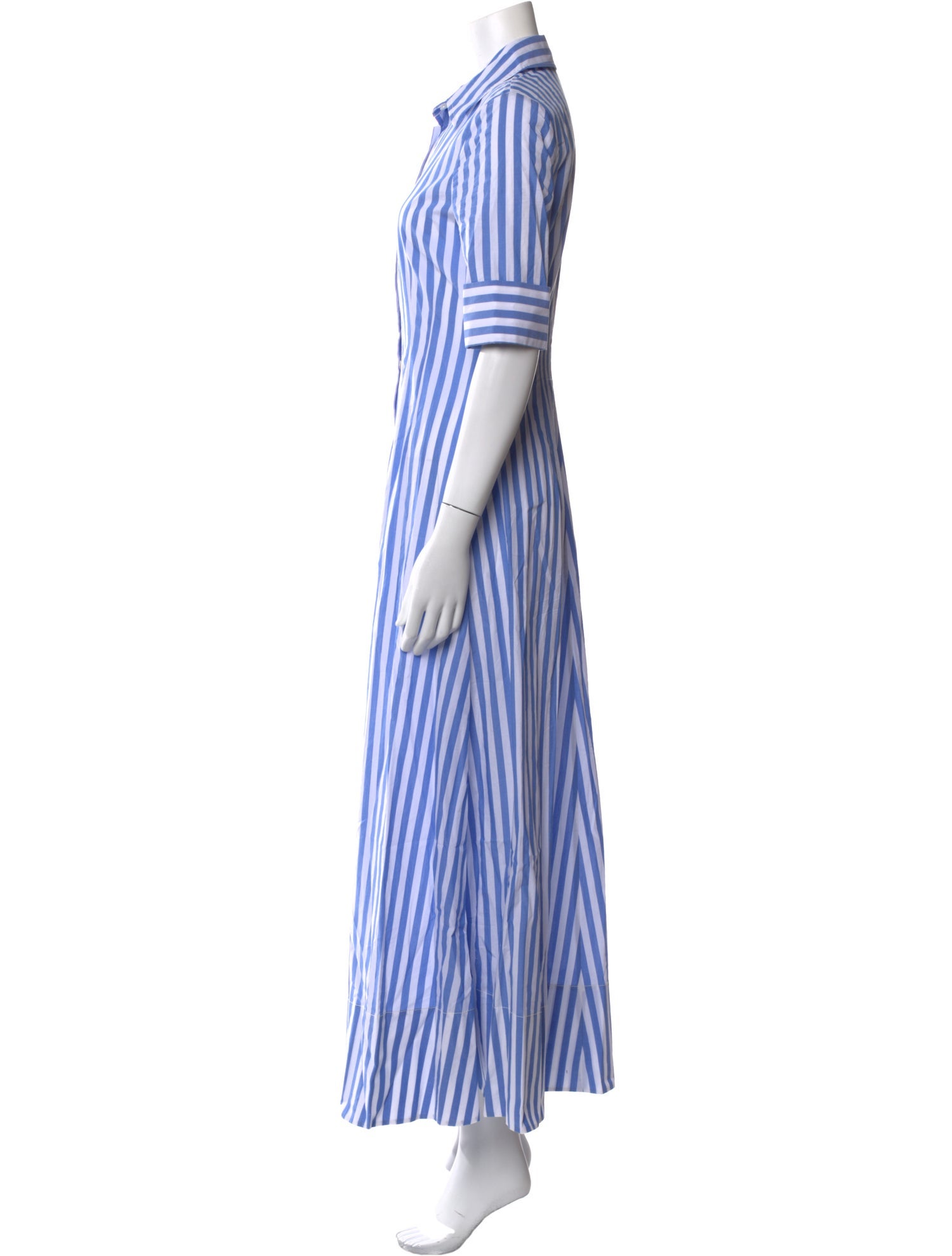 Staud Striped Long Dress