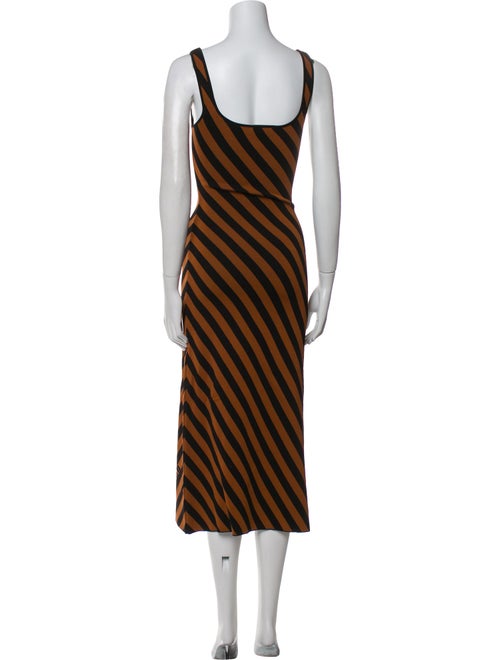 Staud Striped Long Dress