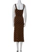 Staud Striped Long Dress