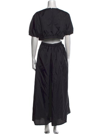 Staud Crew Neck Long Dress
