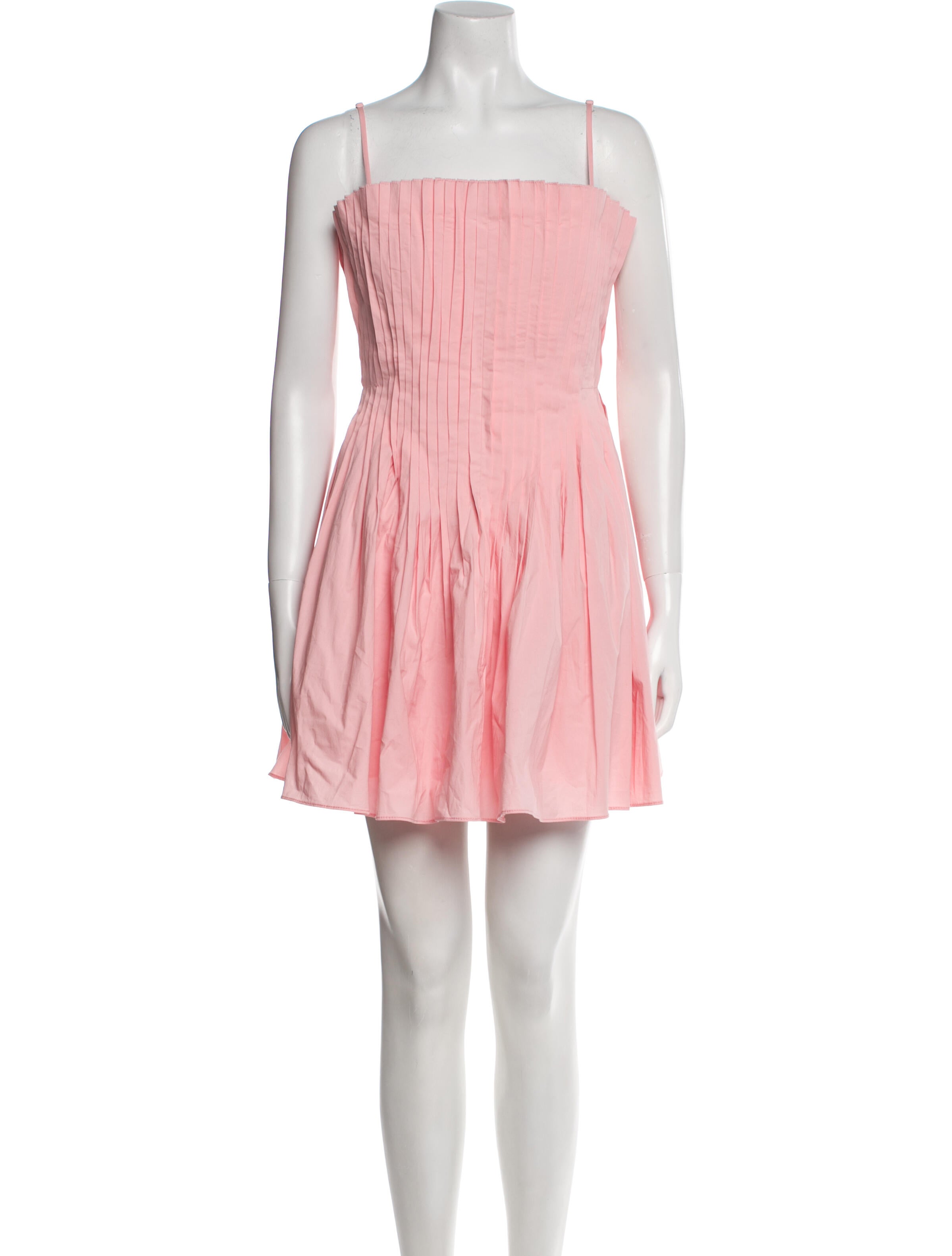 Staud Square Neckline Mini Dress