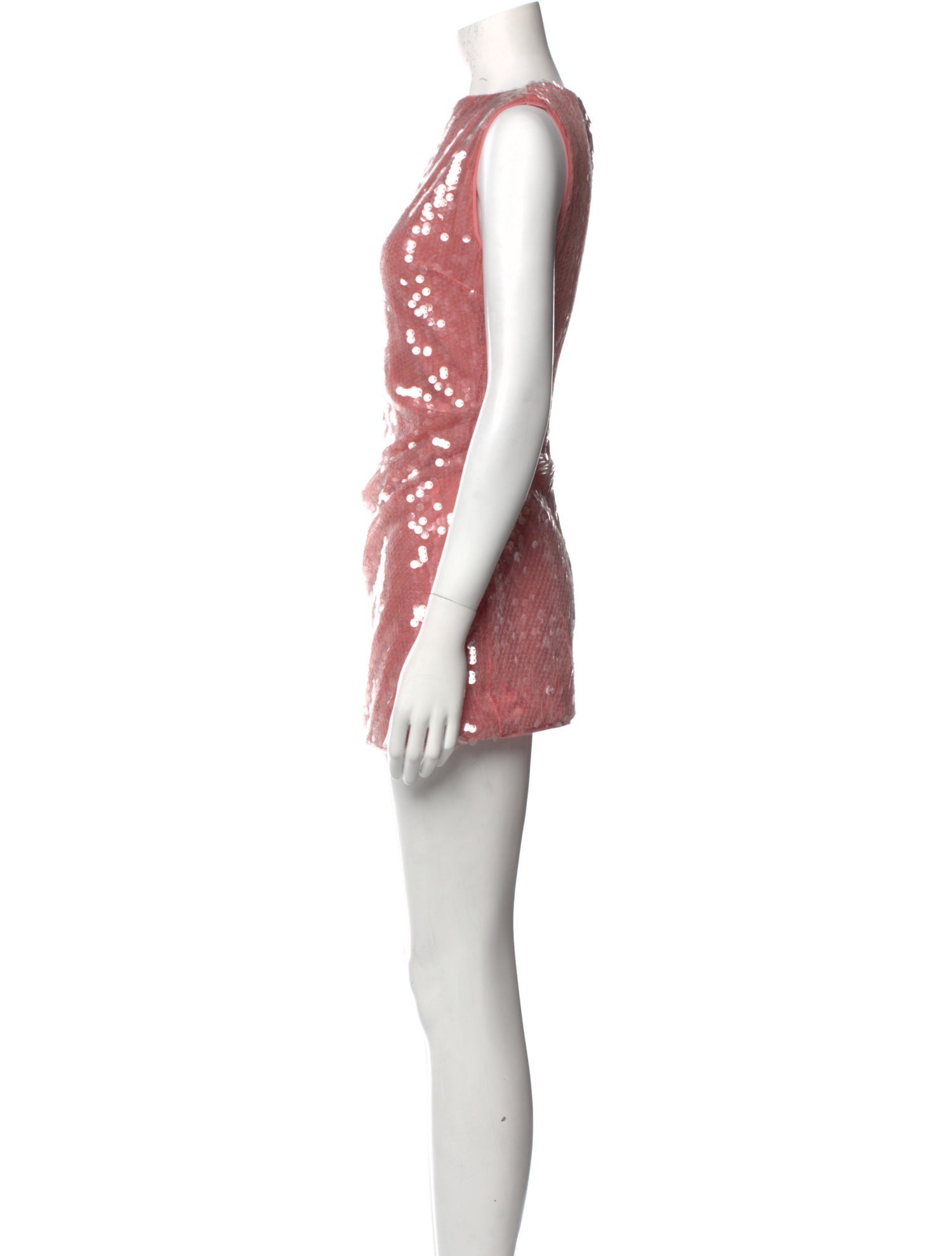 Staud Bateau Neckline Mini Dress