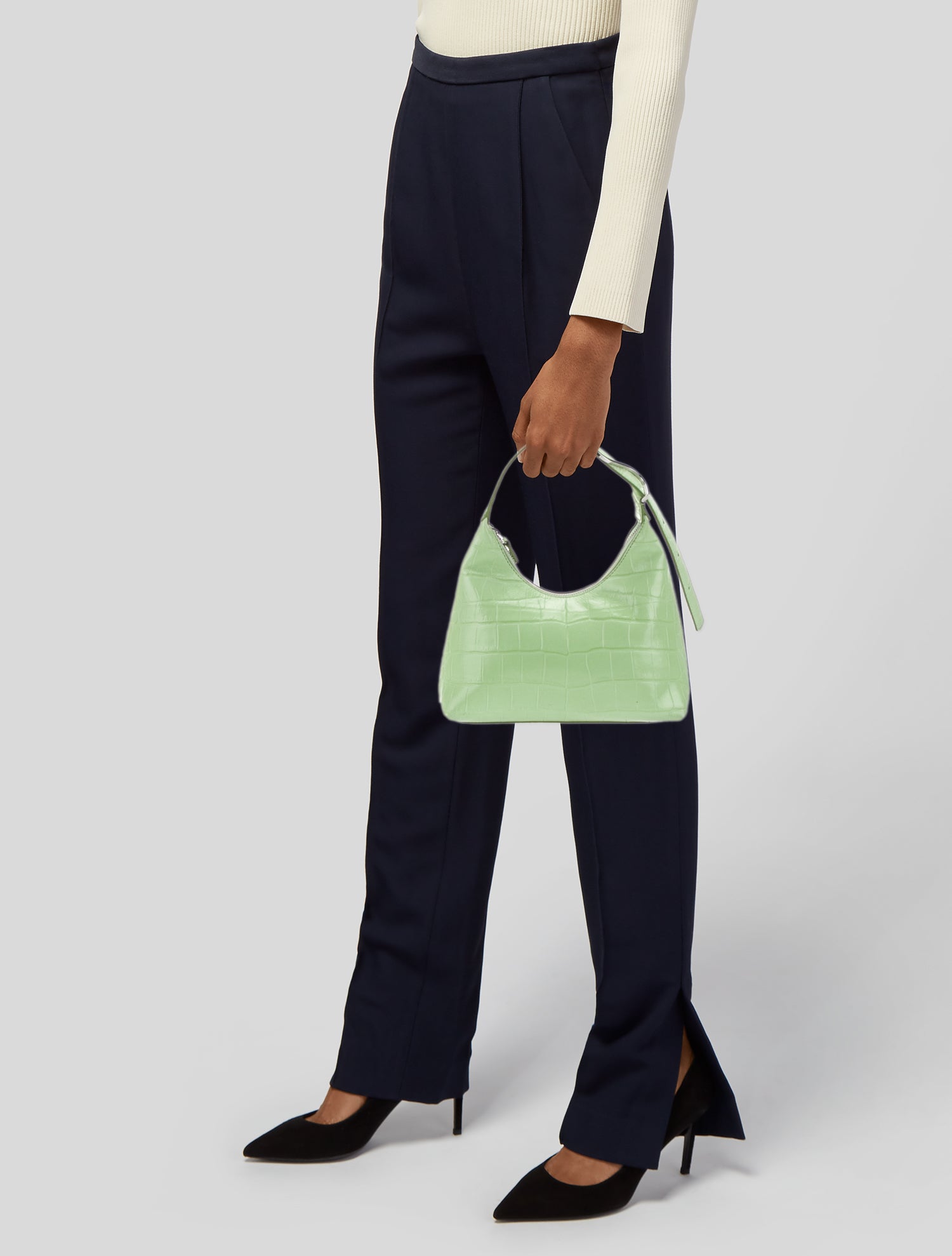 Staud Leather Top Handle Bag