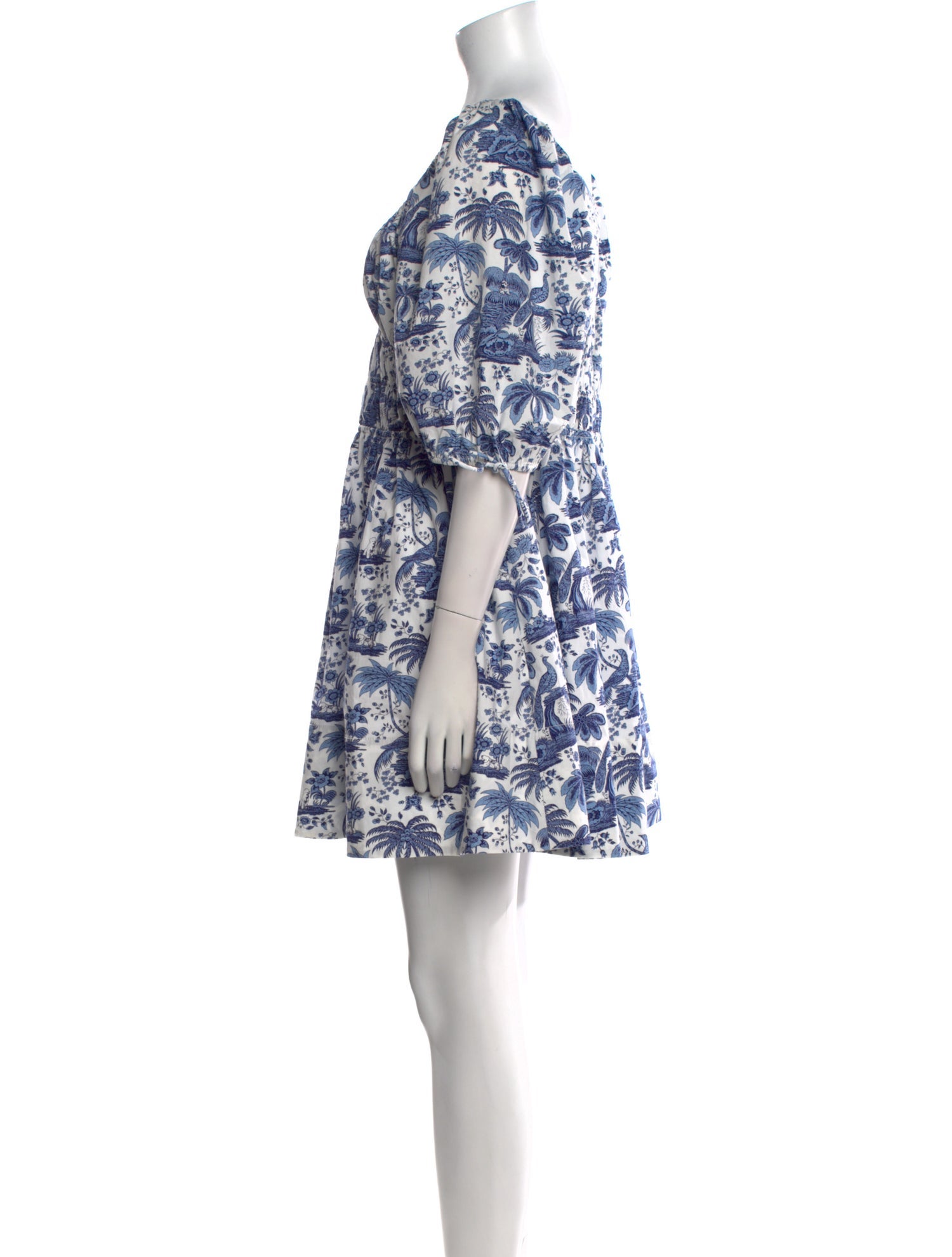 Staud Floral Print Mini Dress