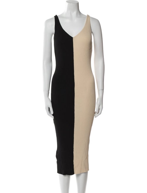 Staud Striped Midi Length Dress