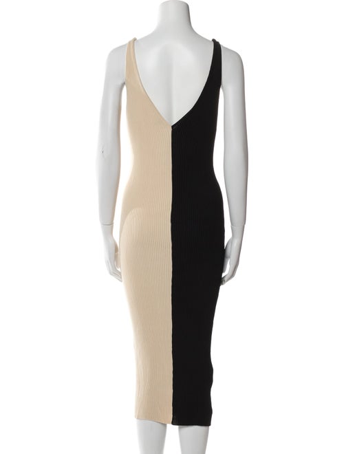 Staud Striped Midi Length Dress