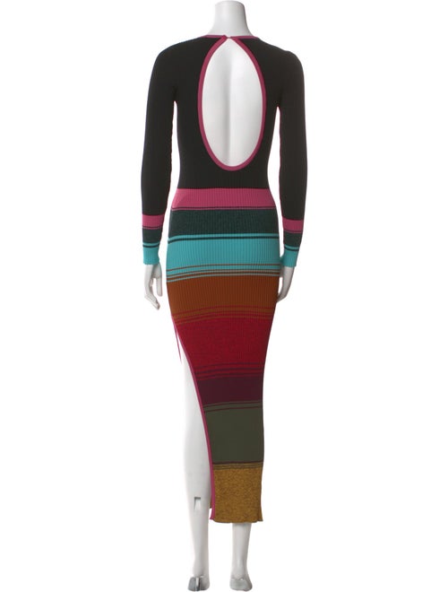 Staud Striped Long Dress