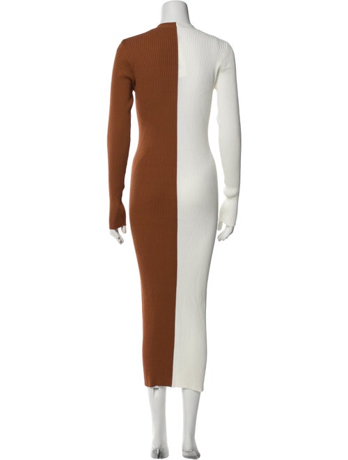 Staud V-Neck Long Dress